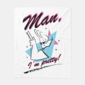 Johnny Bravo - Man I'm Pretty Retro Graphic Fleece Deken (Voorkant)