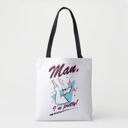 Johnny Bravo - Man I'm Pretty Retro Graphic Tote Bag (Voorkant)