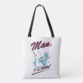 Johnny Bravo - Man I'm Pretty Retro Graphic Tote Bag (Achterkant)