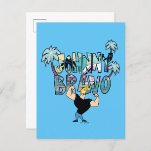 Johnny Bravo Palm Naam Briefkaart