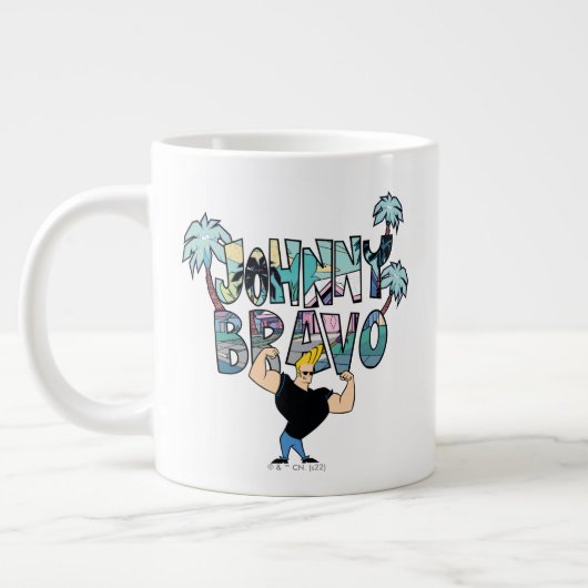 Johnny Bravo Palm Naam Grote Koffiekop (Links)