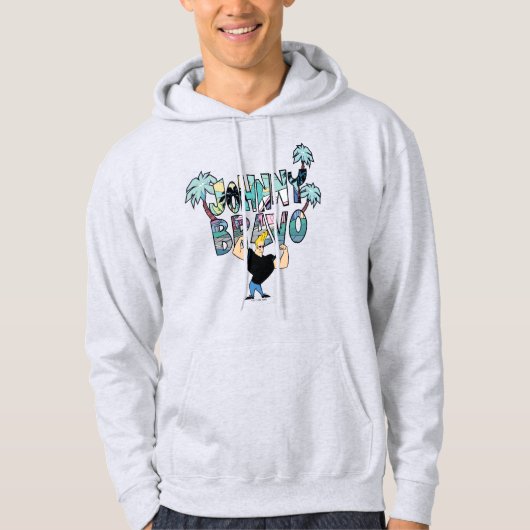 Johnny Bravo Palm Naam Hoodie (Voorkant)