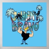 Johnny Bravo Palm Naam Poster (Voorkant)