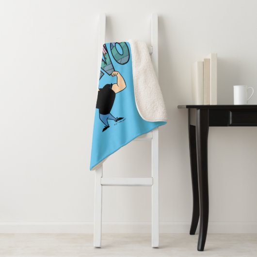 Johnny Bravo Palm Naam Sherpa Deken (In situ)