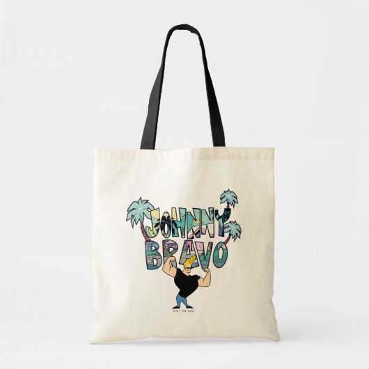 Johnny Bravo Palm Naam Tote Bag (Voorkant)