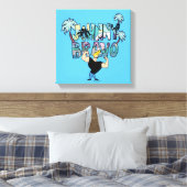 Johnny Bravo Palm Tree Name Canvas Afdruk (Insitu (Slaapkamer))