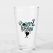 Johnny Bravo Palm Tree Name Glas (Voorkant)