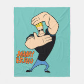 Johnny Bravo Picture Frame Pose Fleece Deken (Voorkant)