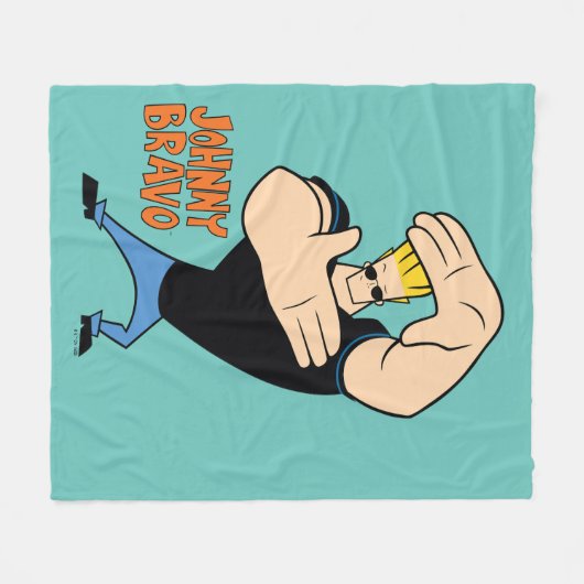 Johnny Bravo Picture Frame Pose Fleece Deken (Voorkant (Horizontaal))
