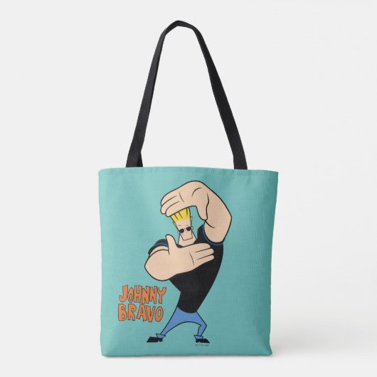 Johnny Bravo Picture Frame Pose Tote Bag (Achterkant)