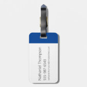 Johnny Bravo Pop Art Graphic Bagagelabel (Achterkant verticaal)