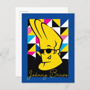 Johnny Bravo Pop Art Graphic Briefkaart
