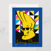 Johnny Bravo Pop Art Graphic Briefkaart (Voorkant / Achterkant)