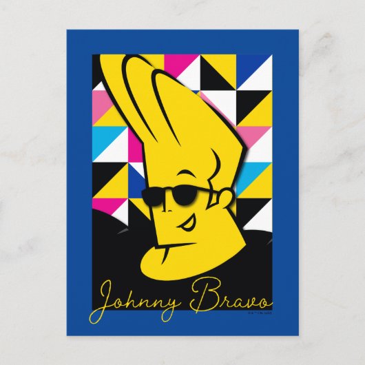 Johnny Bravo Pop Art Graphic Briefkaart (Voorkant)
