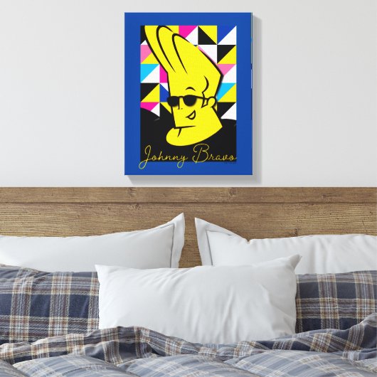 Johnny Bravo Pop Art Graphic Canvas Afdruk (Insitu (Slaapkamer))