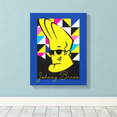 Johnny Bravo Pop Art Graphic Canvas Afdruk (Insitu (Houten vloer))