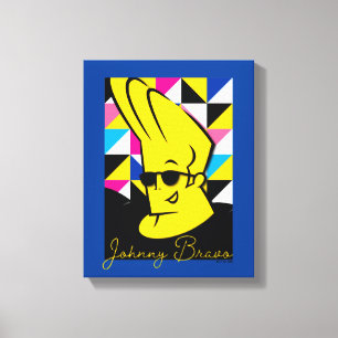 Johnny Bravo Pop Art Graphic Canvas Afdruk