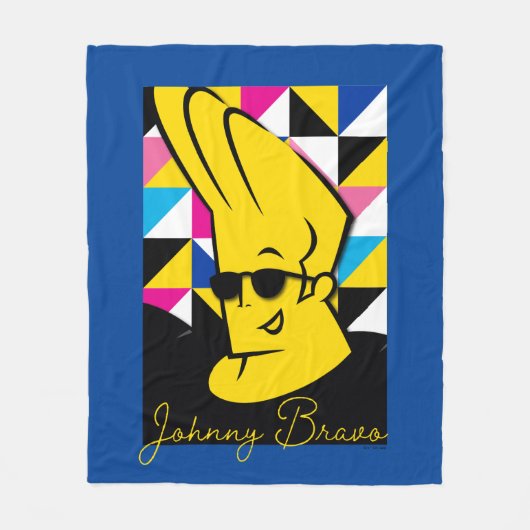 Johnny Bravo Pop Art Graphic Fleece Deken (Voorkant)