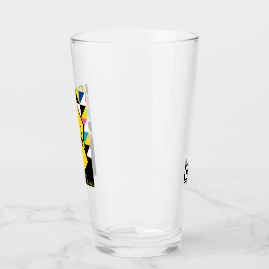 Johnny Bravo Pop Art Graphic Glas (Links)