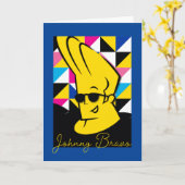 Johnny Bravo Pop Art Graphic Kaart (Gele Bloem)