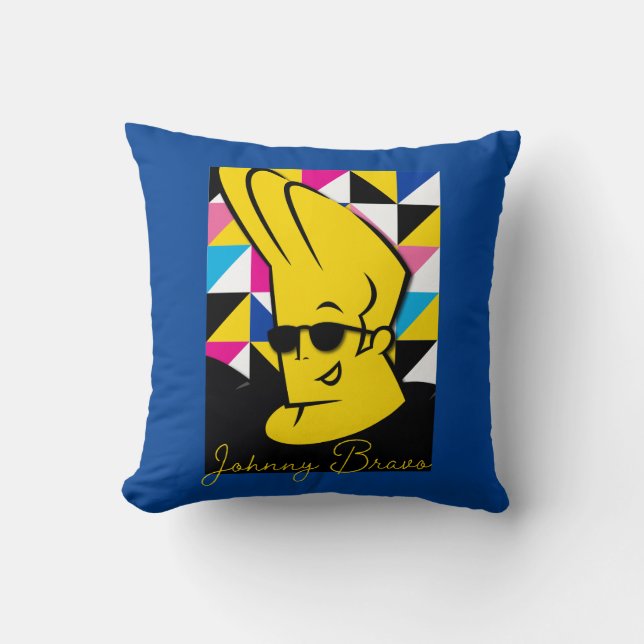 Johnny Bravo Pop Art Graphic Kussen (Voorkant)