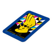 Johnny Bravo Pop Art Graphic Magneet (Linkerzijde)