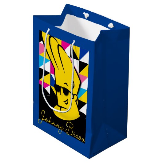 Johnny Bravo Pop Art Graphic Medium Cadeauzakje (Voorkant Gekanteld)