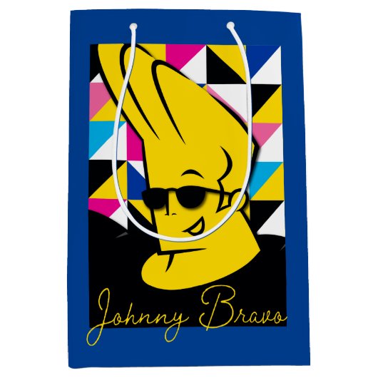 Johnny Bravo Pop Art Graphic Medium Cadeauzakje (Voorkant)