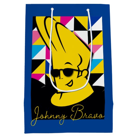 Johnny Bravo Pop Art Graphic Medium Cadeauzakje (Achterkant)