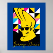 Johnny Bravo Pop Art Graphic Poster (Voorkant)