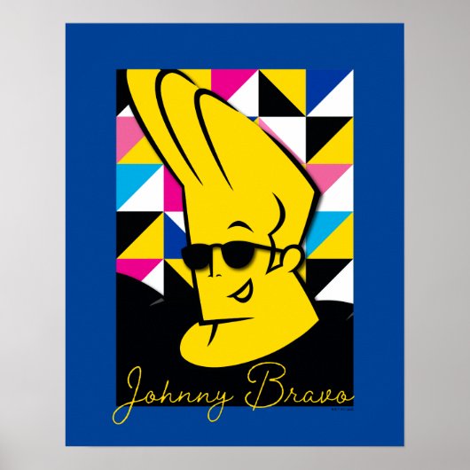 Johnny Bravo Pop Art Graphic Poster (Voorkant)