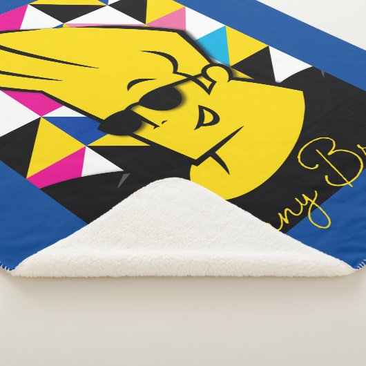 Johnny Bravo Pop Art Graphic Sherpa Deken (3/4)