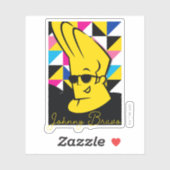 Johnny Bravo Pop Art Graphic Sticker (Vel)