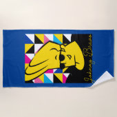 Johnny Bravo Pop Art Graphic Strandlaken (Voorkant)