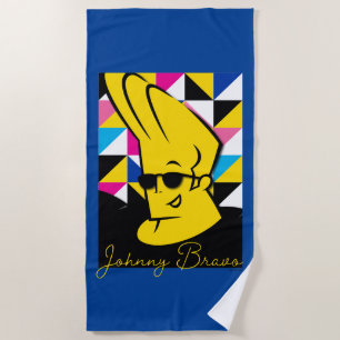 Johnny Bravo Pop Art Graphic Strandlaken