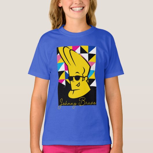 Johnny Bravo Pop Art Graphic T-shirt (Voorkant)