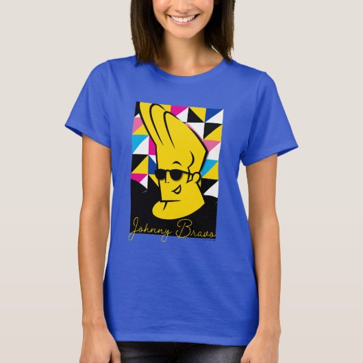 Johnny Bravo Pop Art Graphic T-shirt (Voorkant)