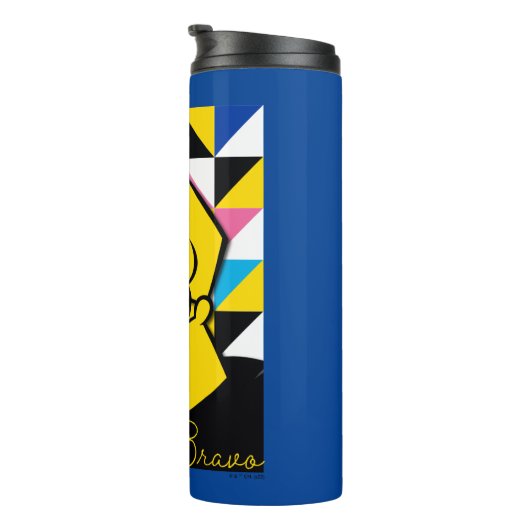 Johnny Bravo Pop Art Graphic Thermosbeker (Geroteerd rechts)