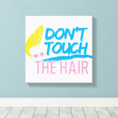 Johnny Bravo - Raak de haarfoto niet aan Canvas Afdruk (Insitu (Houten vloer))