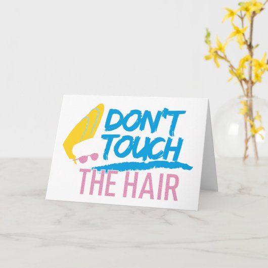 Johnny Bravo - Raak de haarfoto niet aan Kaart (Gele Bloem)