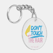 Johnny Bravo - Raak de haarfoto niet aan Sleutelhanger (Voorkant Links)