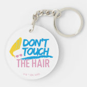 Johnny Bravo - Raak de haarfoto niet aan Sleutelhanger (Achterkant)