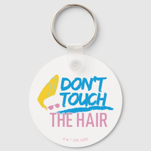 Johnny Bravo - Raak de haarfoto niet aan Sleutelhanger (Voorkant)