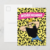 Johnny Bravo - Woah Momma Briefkaart (Voorkant / Achterkant)