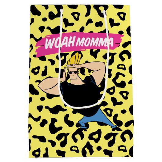 Johnny Bravo - Woah Momma Medium Cadeauzakje (Achterkant)