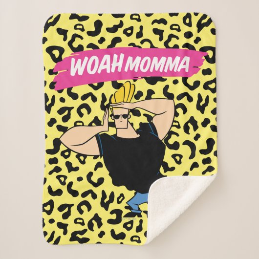 Johnny Bravo - Woah Momma Sherpa Deken (Voorkant)