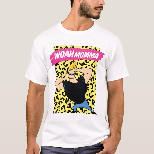 Johnny Bravo - Woah Momma T-shirt (Voorkant)