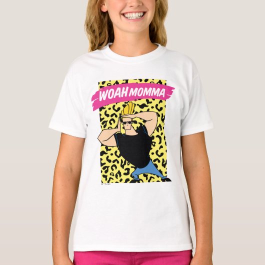 Johnny Bravo - Woah Momma T-shirt (Voorkant)