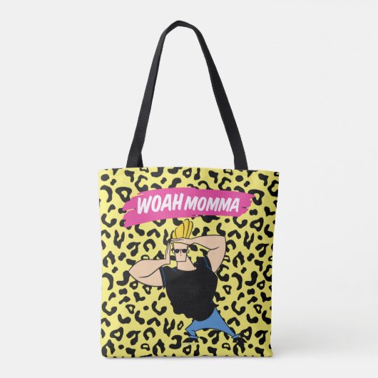 Johnny Bravo - Woah Momma Tote Bag (Achterkant)