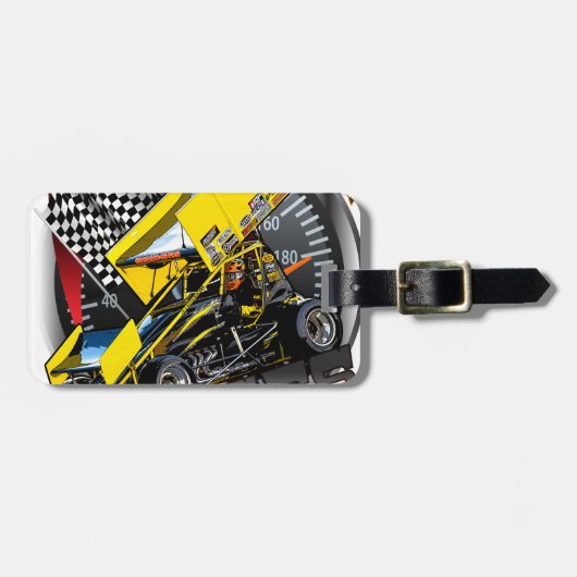 Johnny Bridges Racing Bagagelabel (Voorkant horizontaal)
